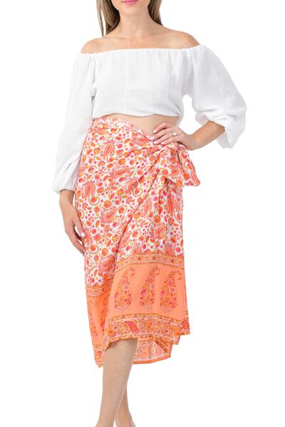 Sarong / Tangerine Paisley