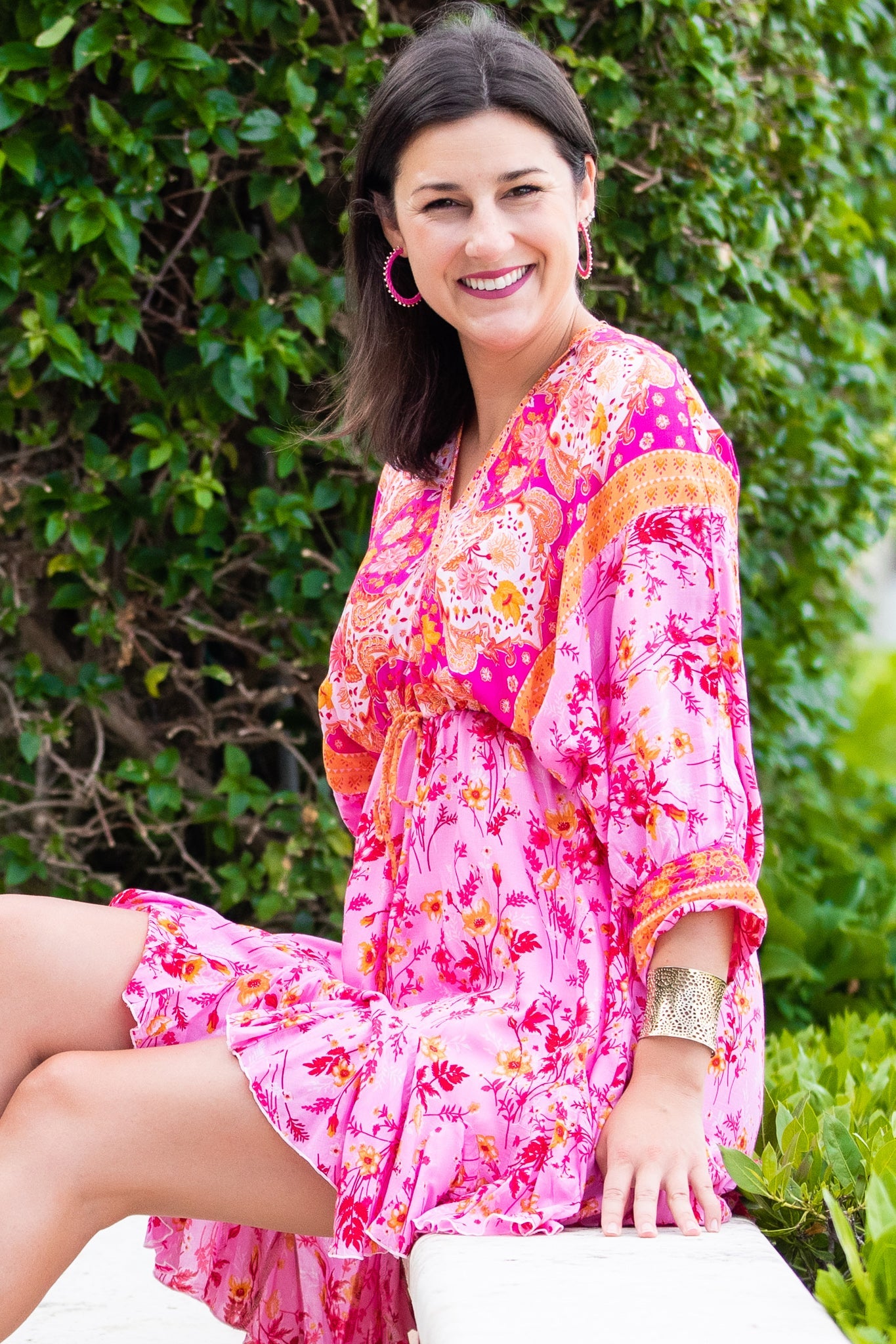 Paloma Dress / Hot Pink