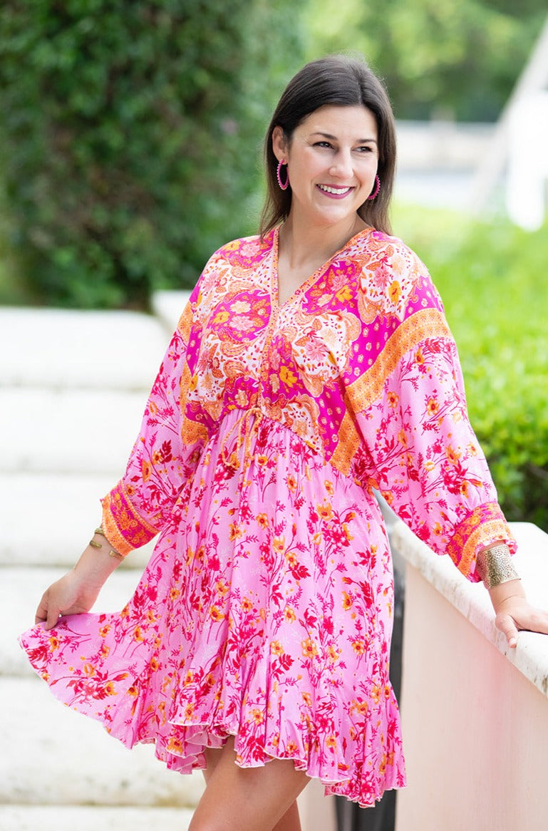 Paloma Dress / Hot Pink