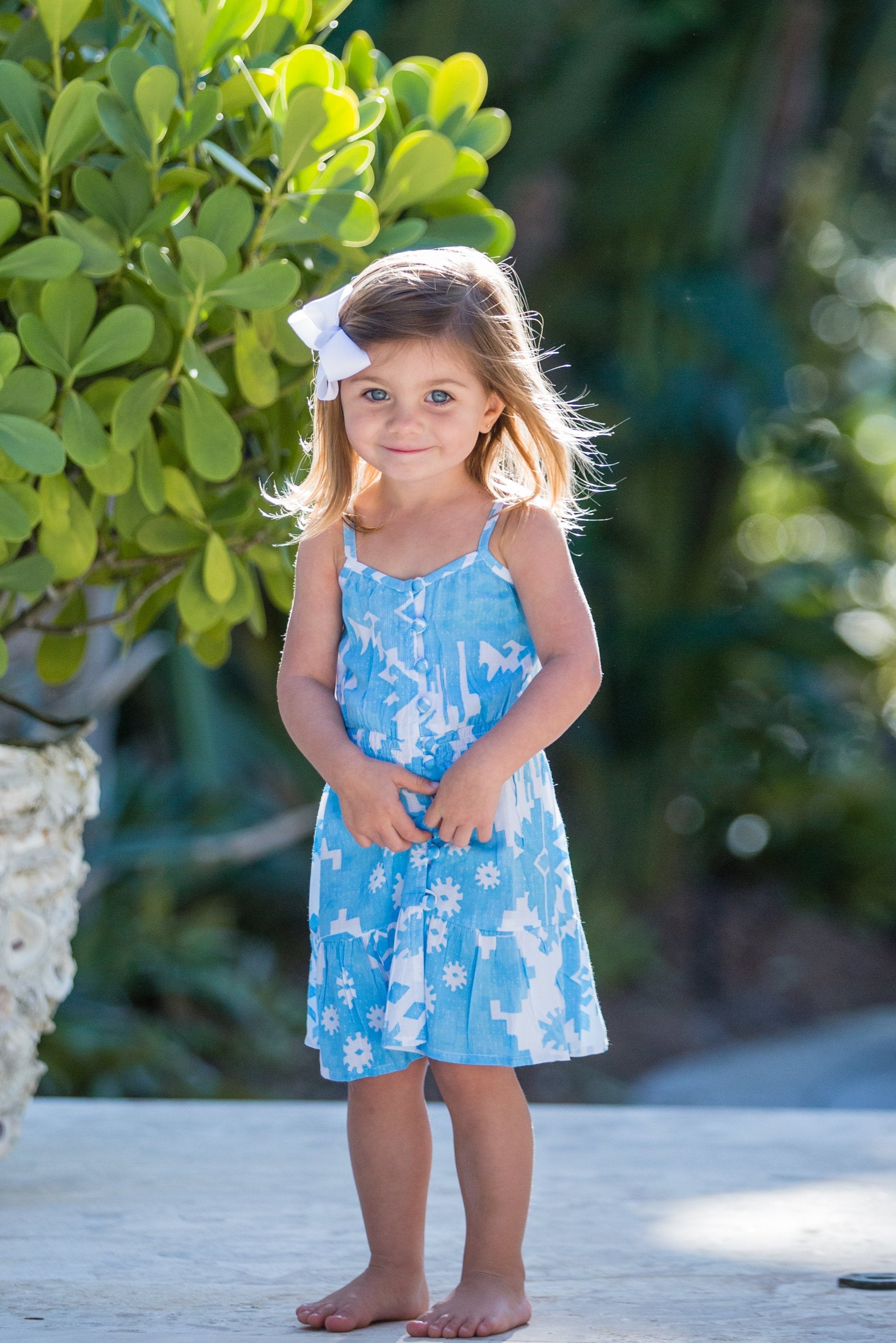 Lala Dress / Turquoise Ikat