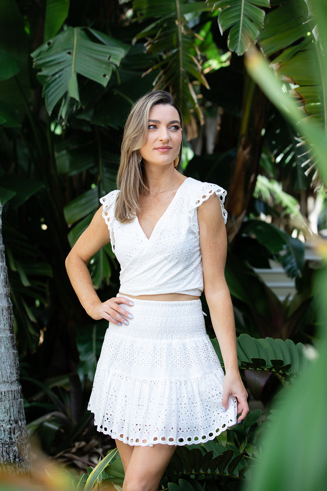 Newport Set Skirt / White