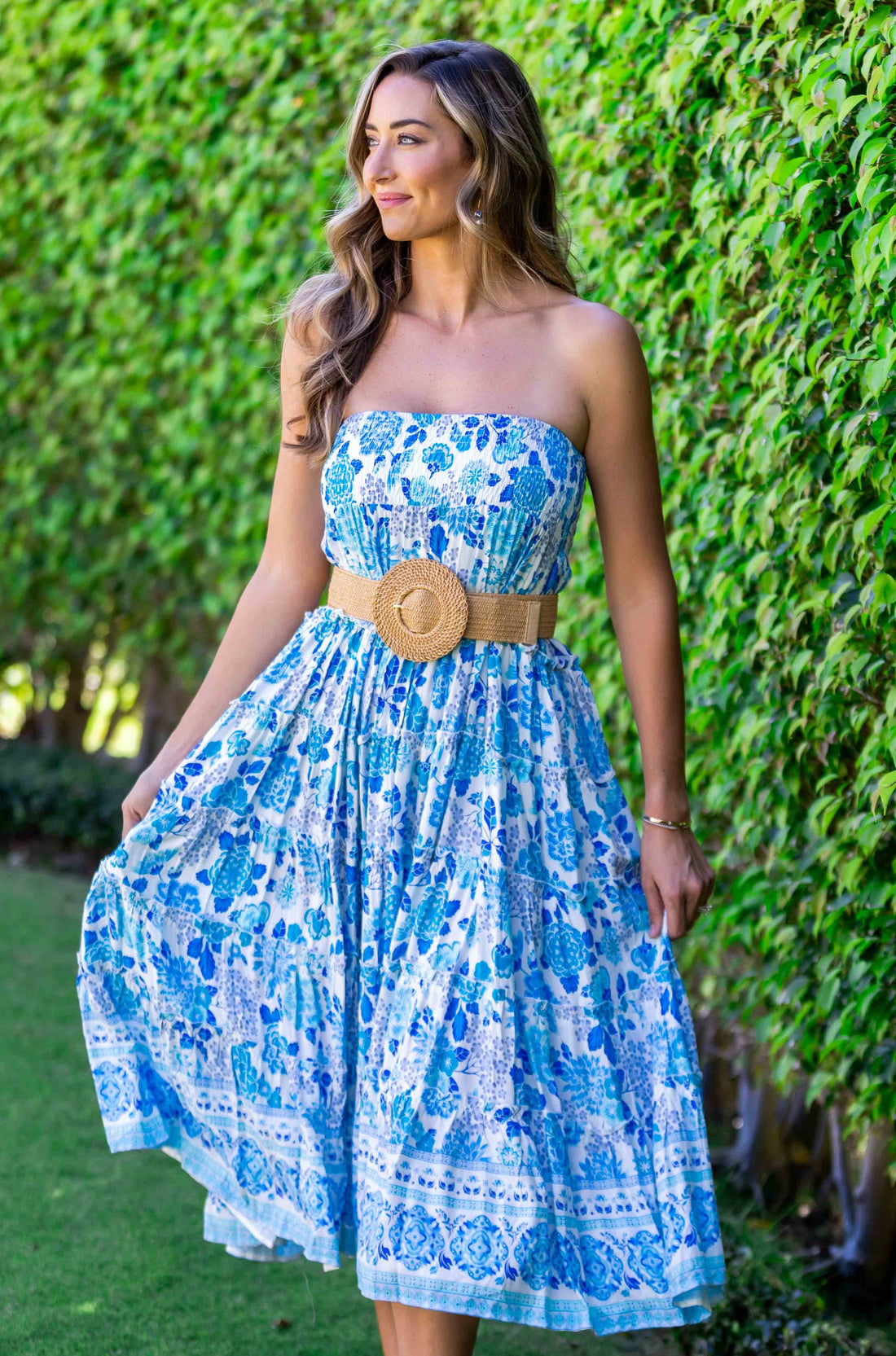 Sundance Maxi Skirt / Cobalt Multi Floral