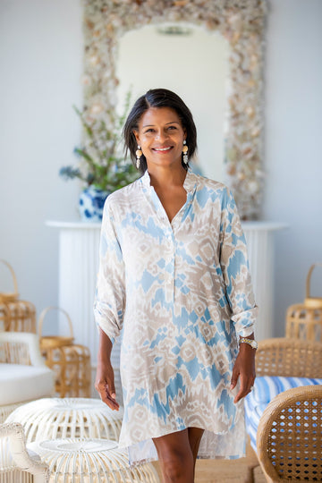 Day Tripper Dress / Sand and Sea Ikat