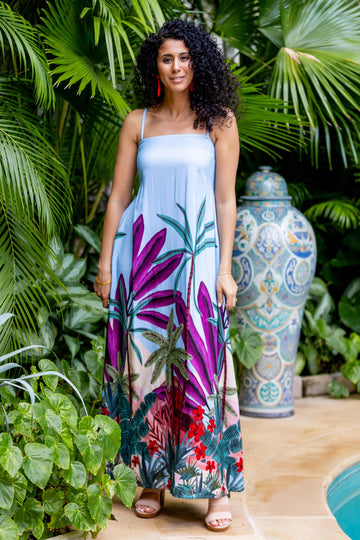 Giselle Dress / Purple Jungle