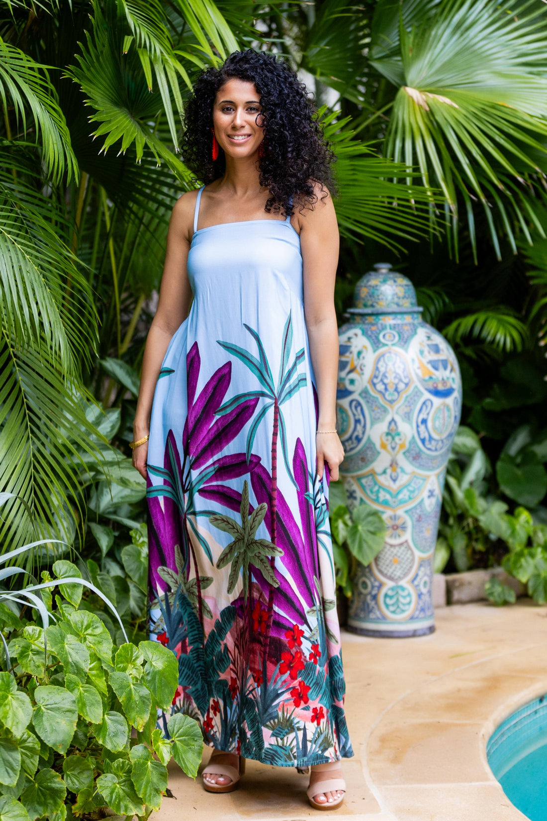 Giselle Dress / Purple Jungle