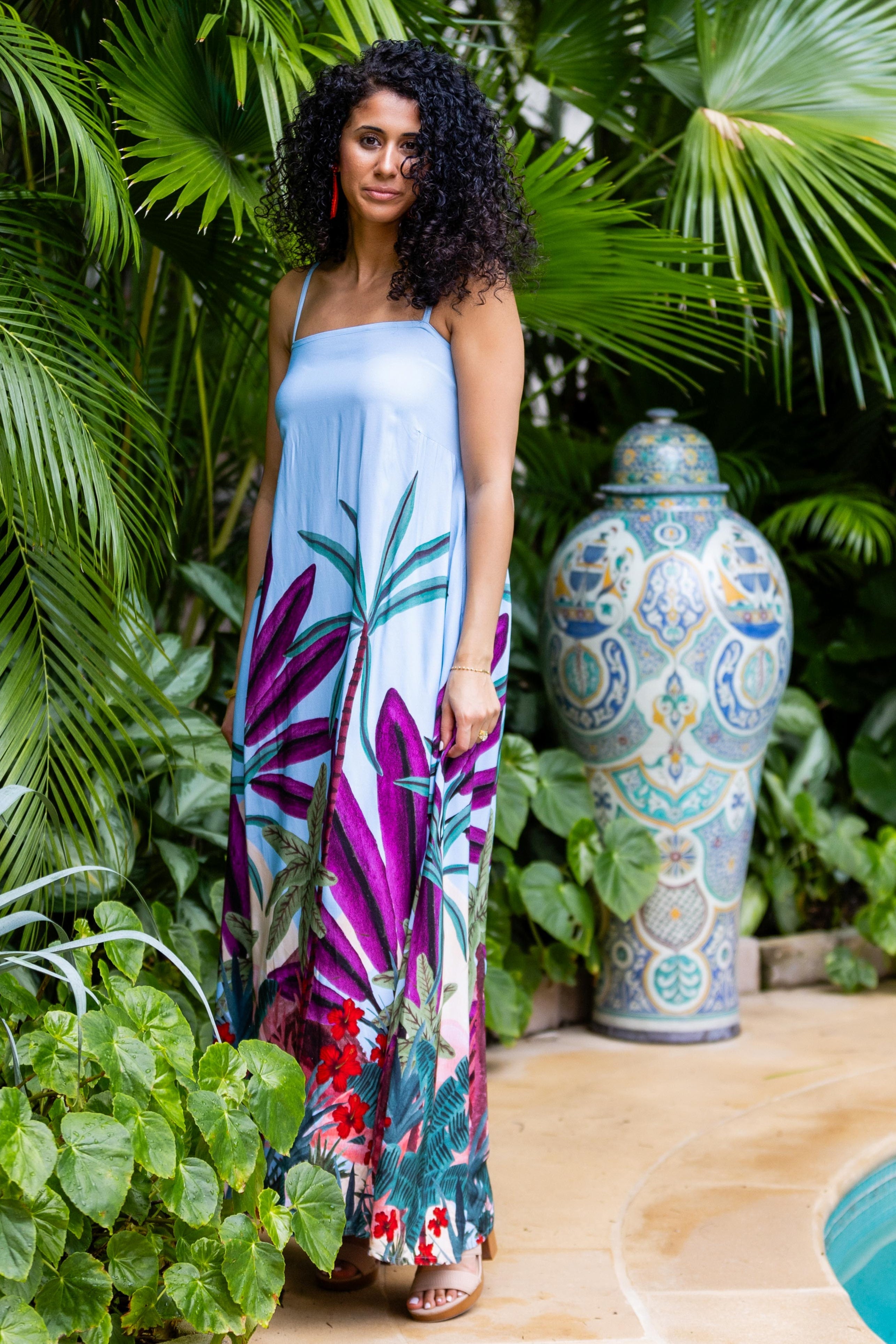 Giselle Dress / Purple Jungle