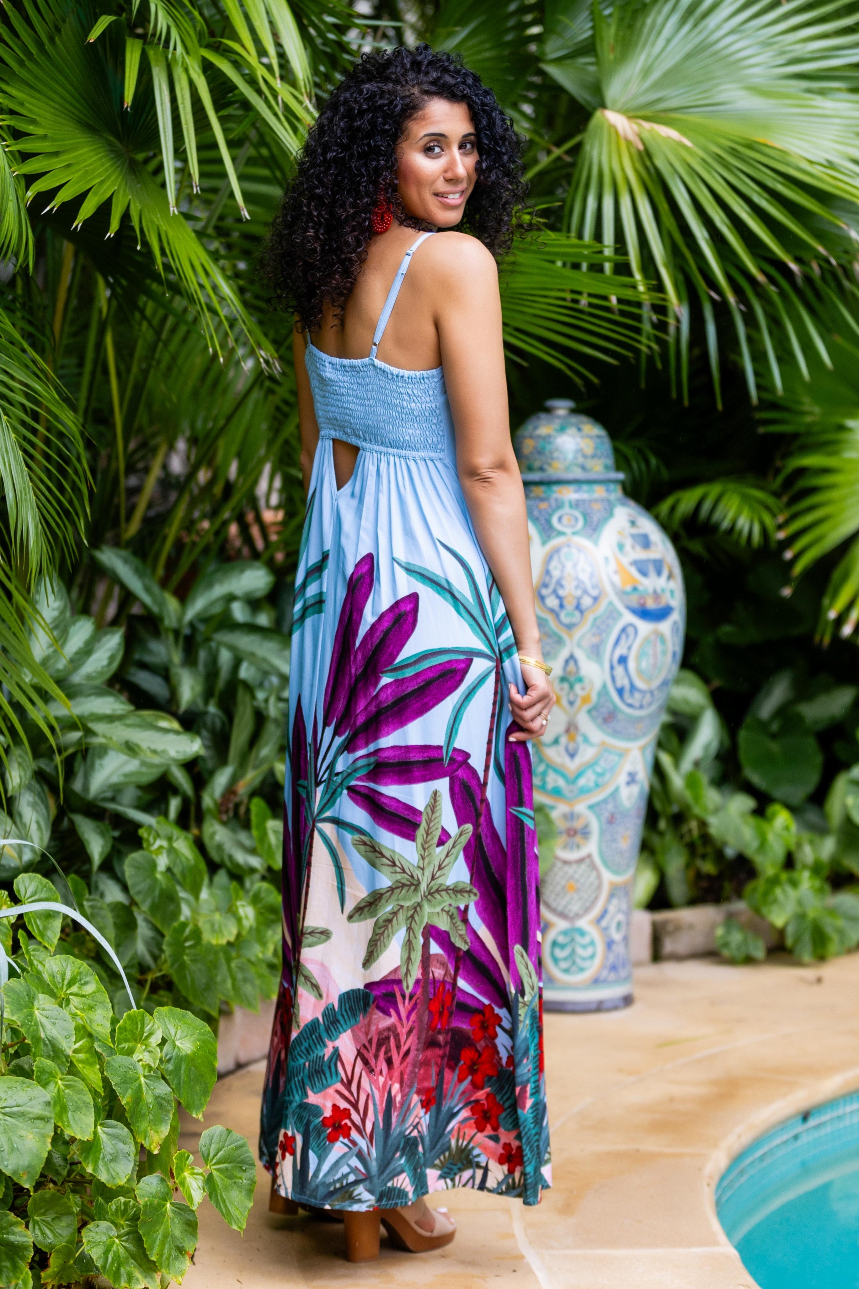 Giselle Dress / Purple Jungle