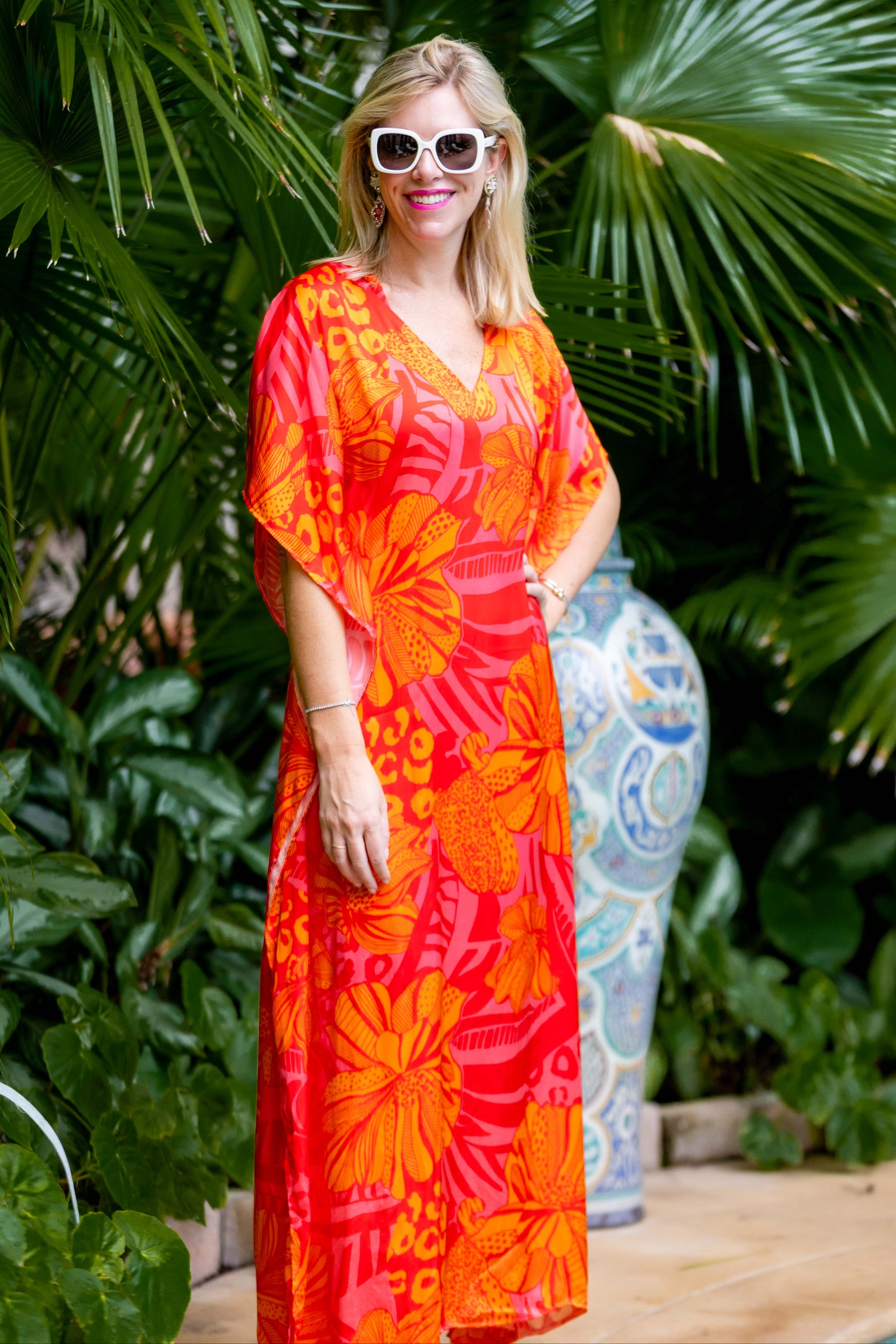 Giovanna Kaftan / Orange Pink Multi