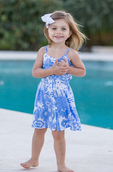 Lala Dress / Periwinkle Ikat