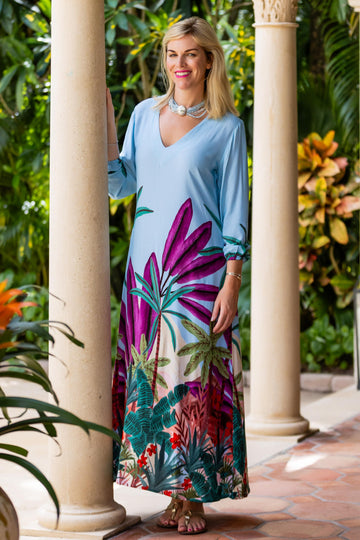 Maxine Dress / Purple Jungle