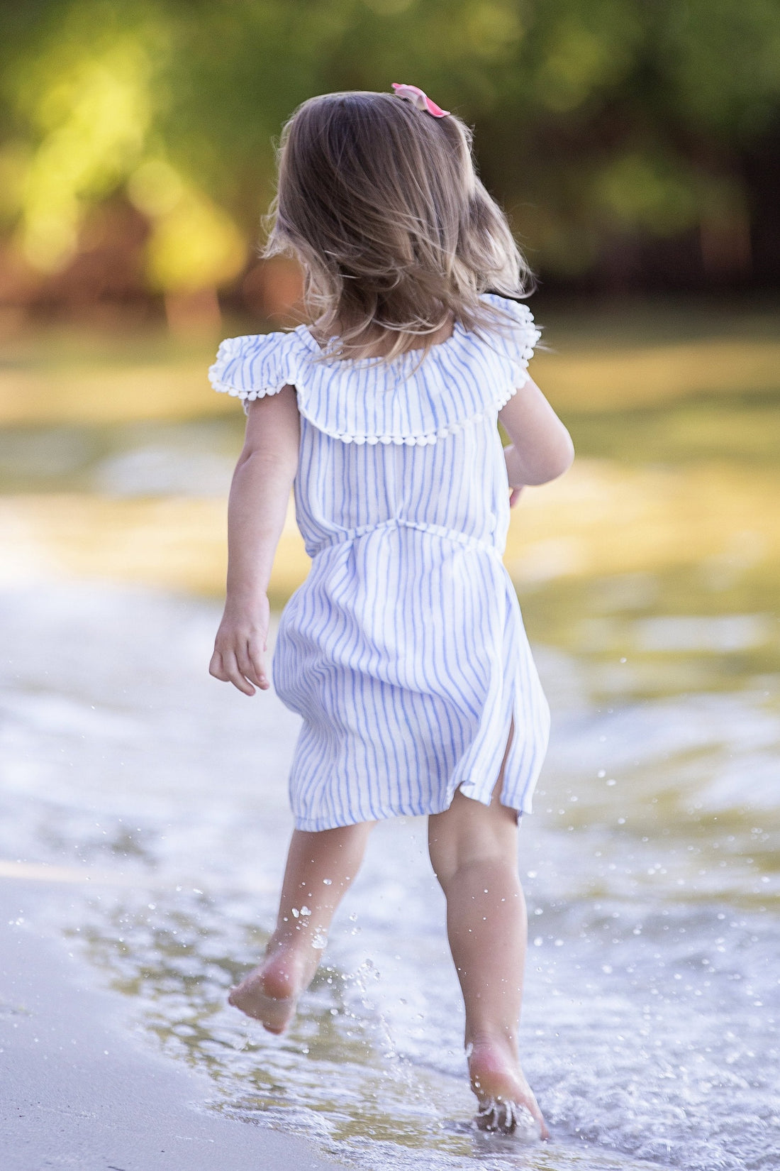 Lucy Dress / Periwinkle Stripe