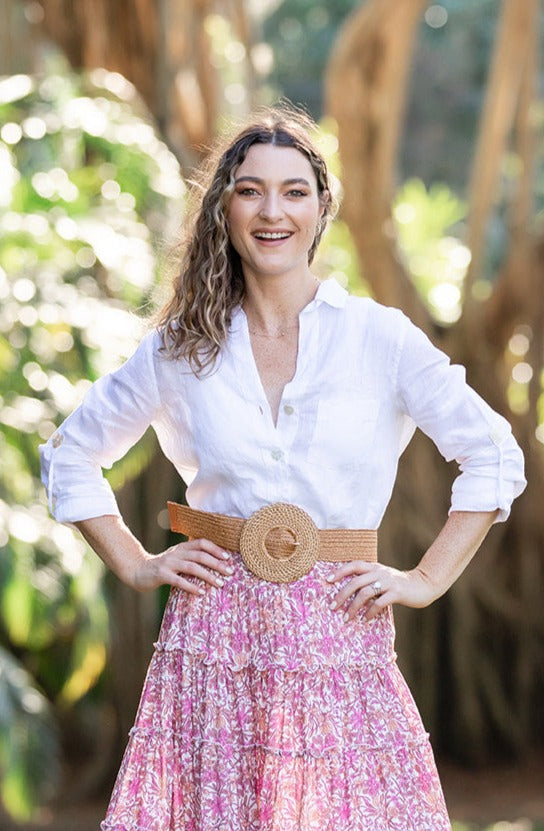 Tunic Linen Shirt / White