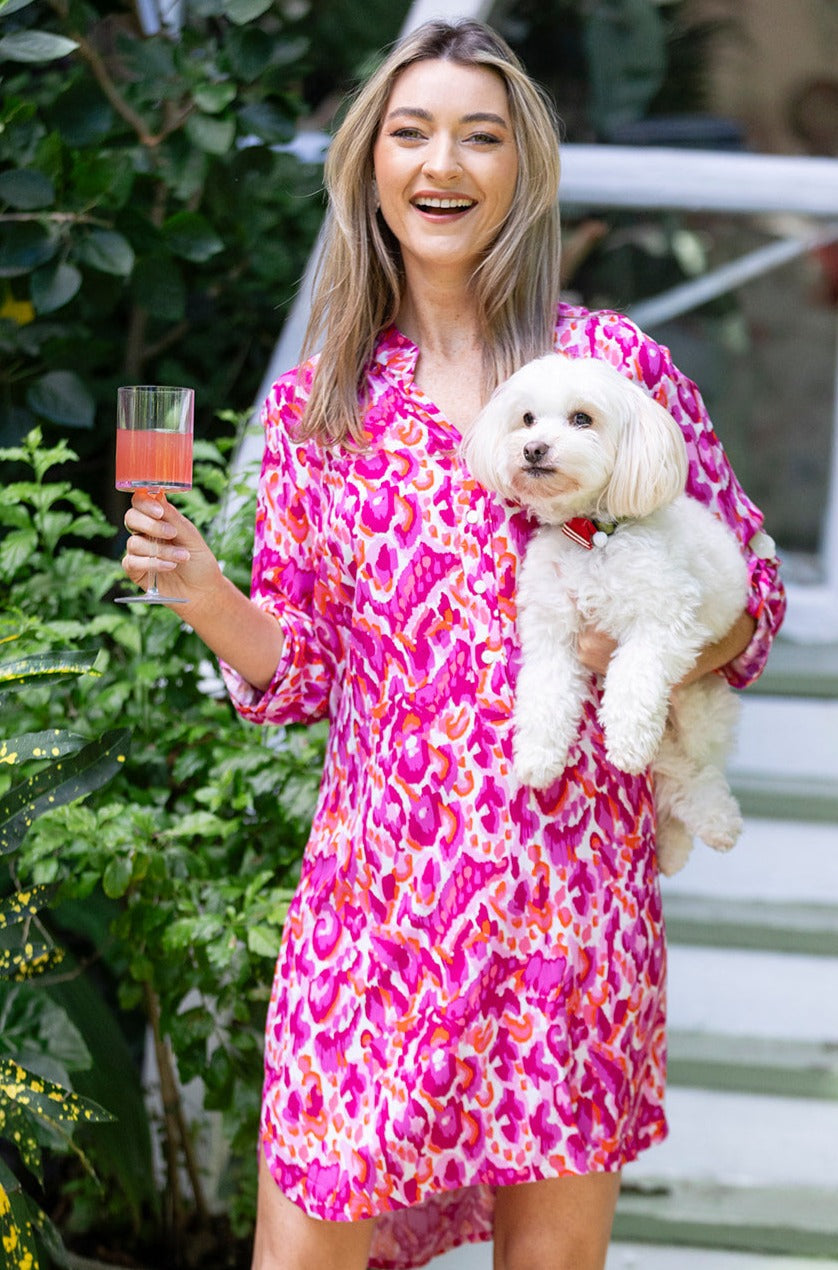 Day Tripper Dress / Magenta