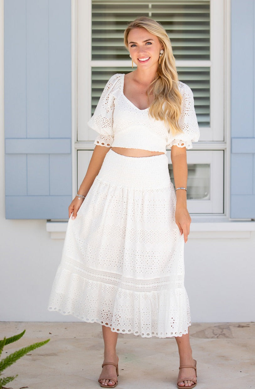 Cape Top / White Eyelet