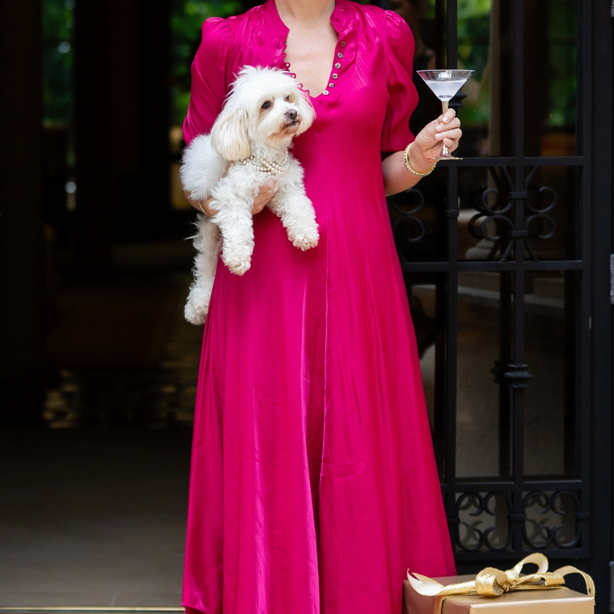 Daphne Dress / Raspberry