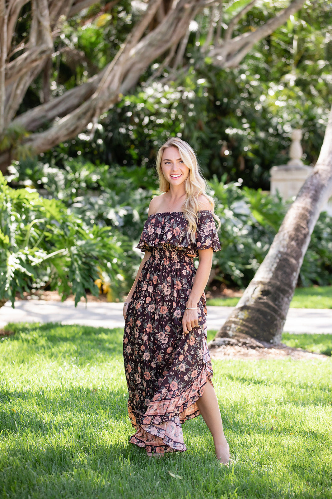 Stella Dress / Brown Orange