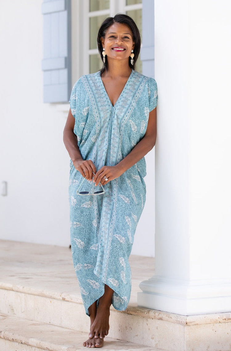 Santorini Kaftan / Sea Mist