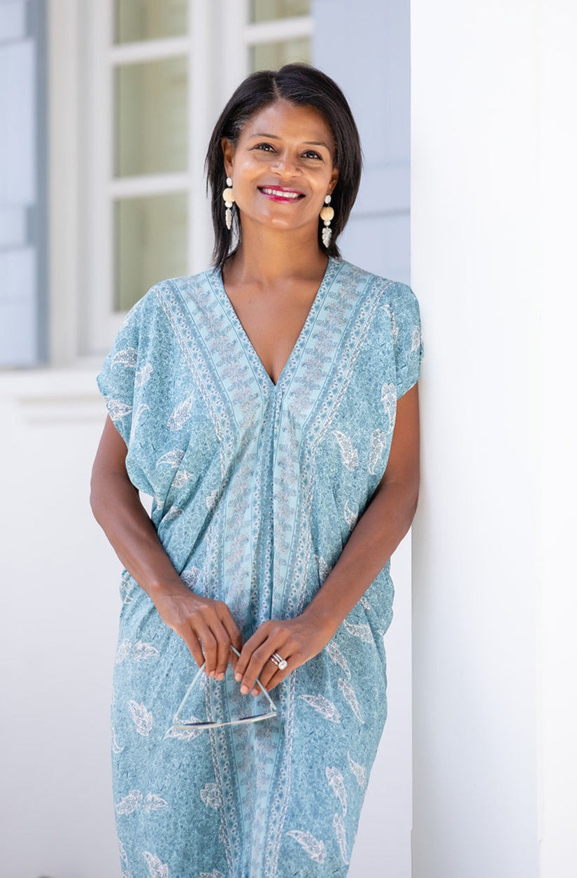 Santorini Kaftan / Sea Mist