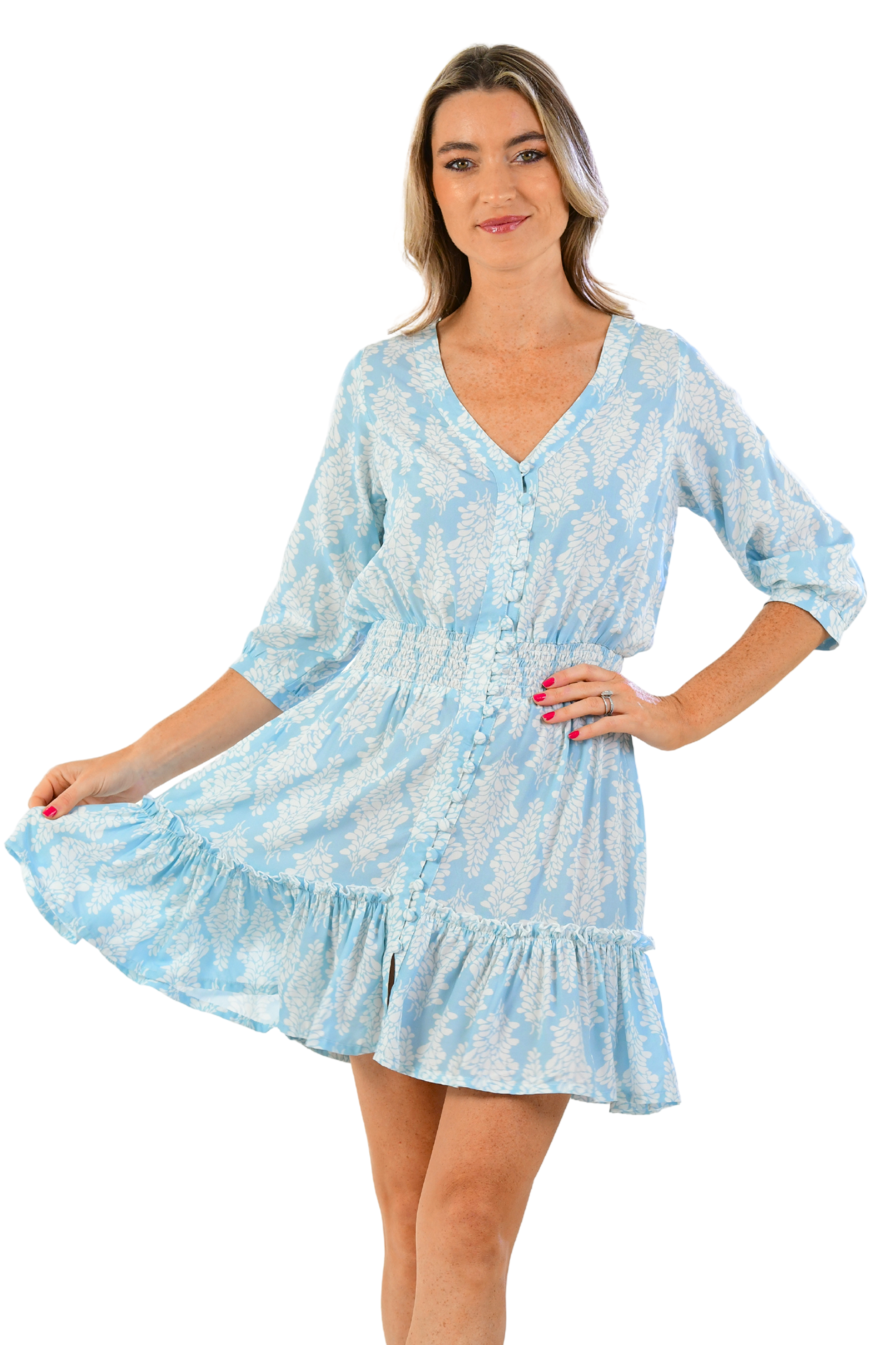 Kelsey Dress Short / Topaz