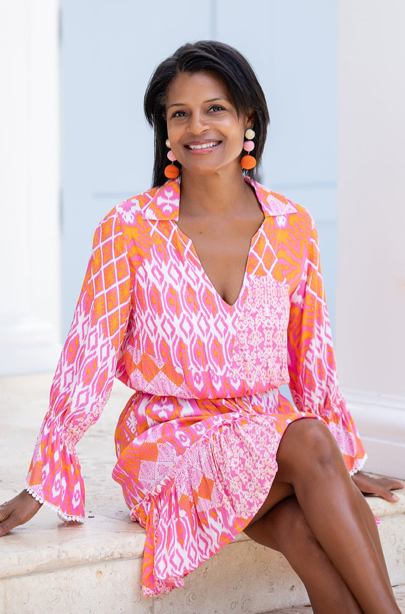 Mia Dress / Flamingo