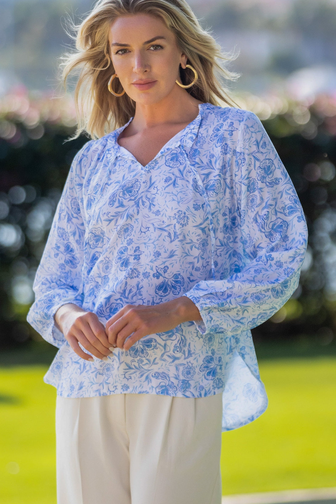 Eloise Top / Blue Fish