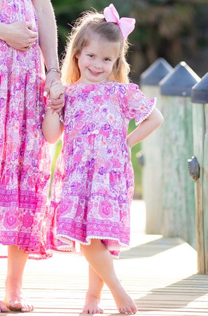 Girl's Annie Dress / Bengal Rose