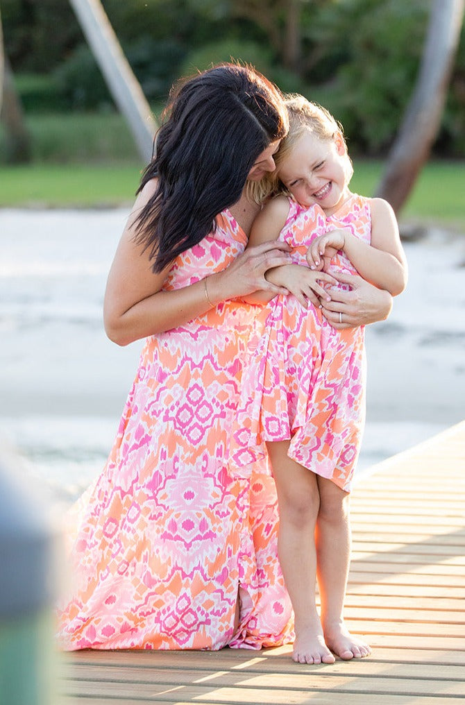 Girl's Fiji Dress / Sunset