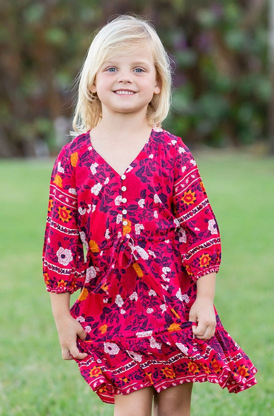 Girl's Carrie Dress / Cherry