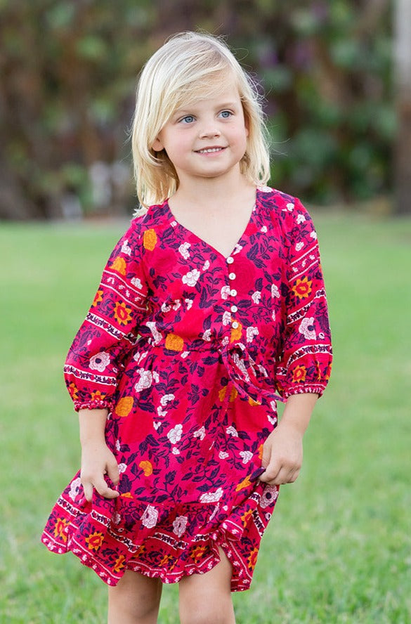 Girl's Carrie Dress / Cherry