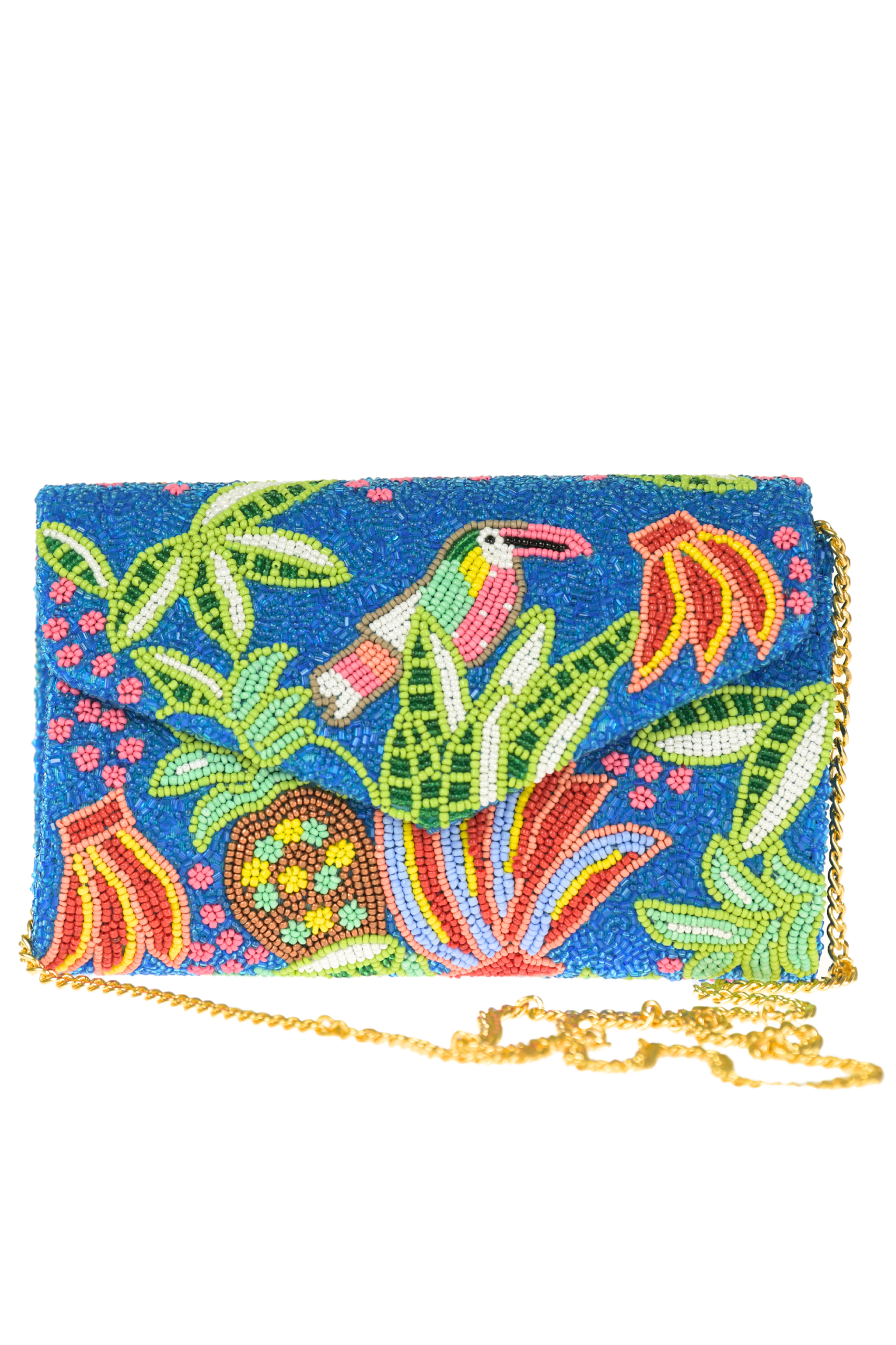 Envelope Clutch / Blue Toucan