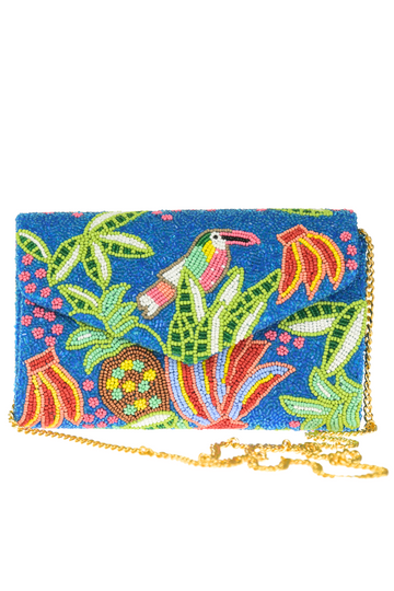 Envelope Clutch / Blue Toucan