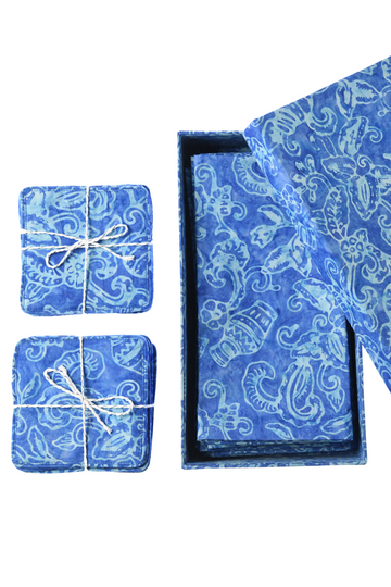 Napkin Box / Blue Coral