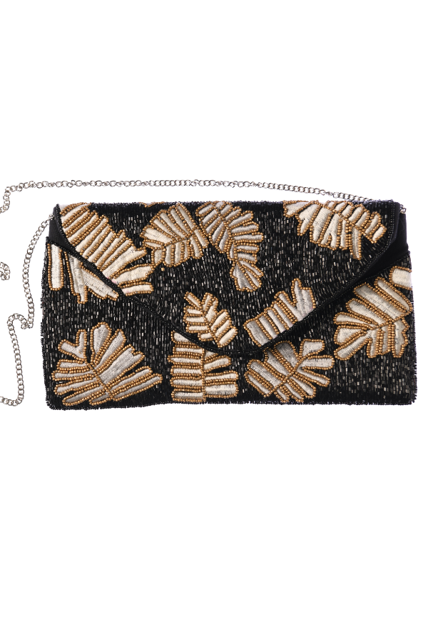 Night Out Clutch / Midnight Palm
