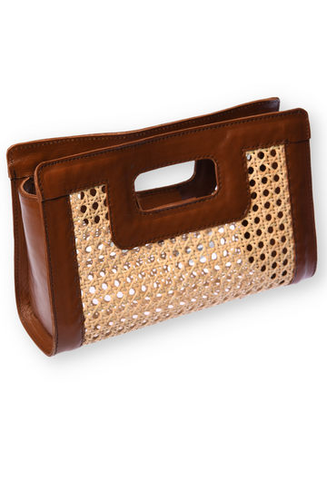 Wicker Clutch / Walnut