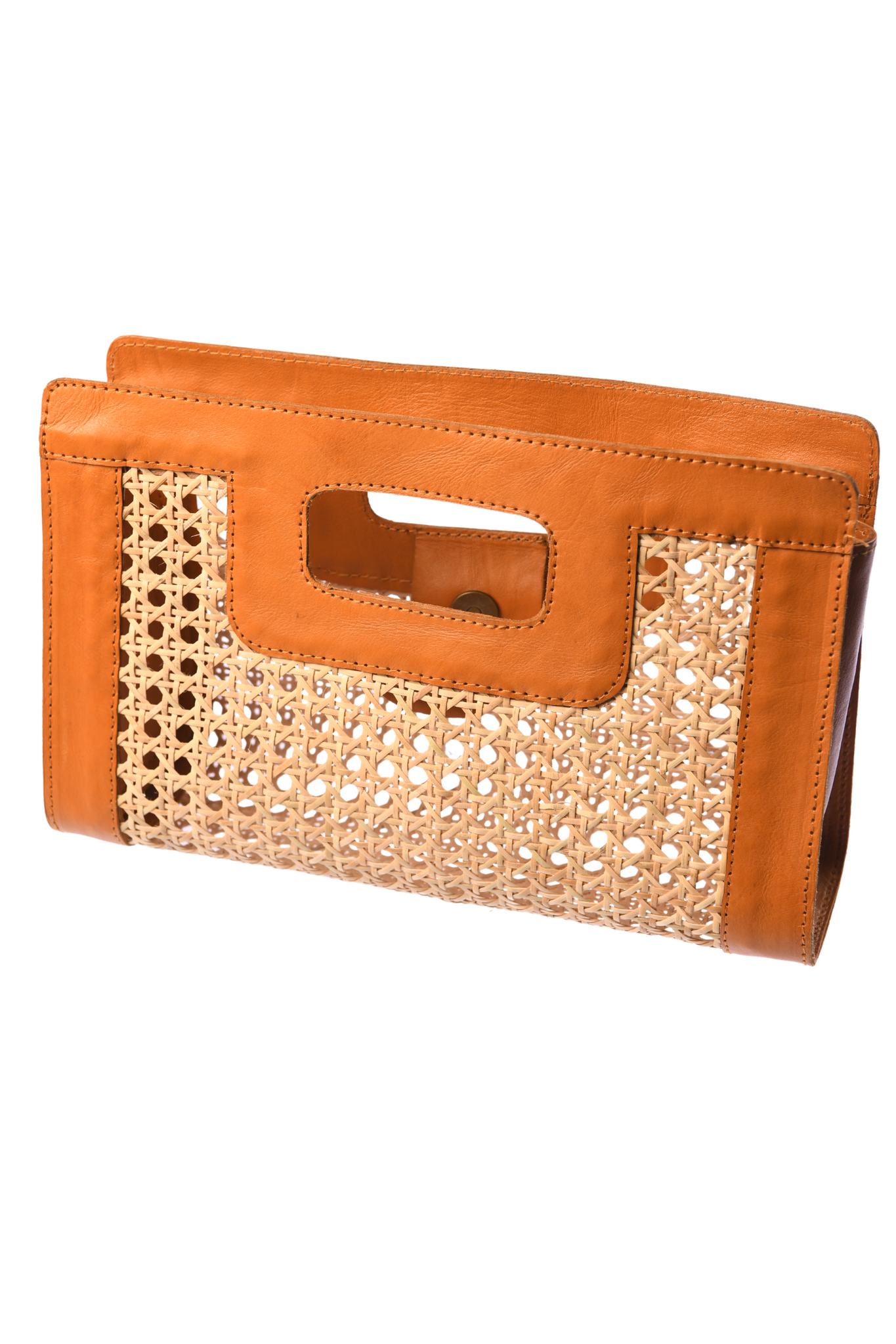 Wicker Clutch / Carmel