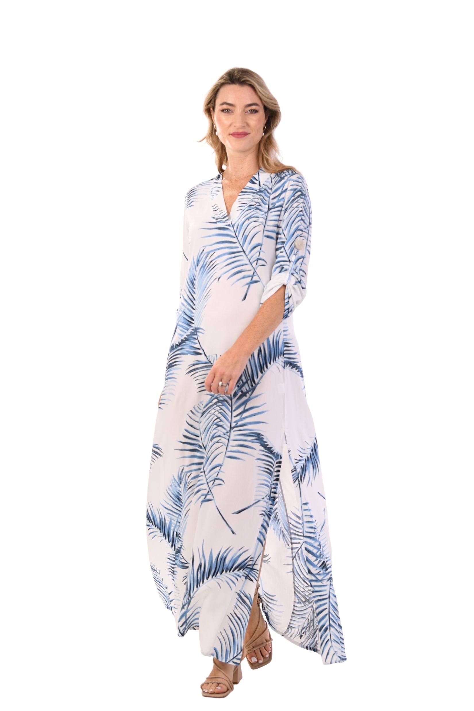Exuma Kaftan / Blue Palm