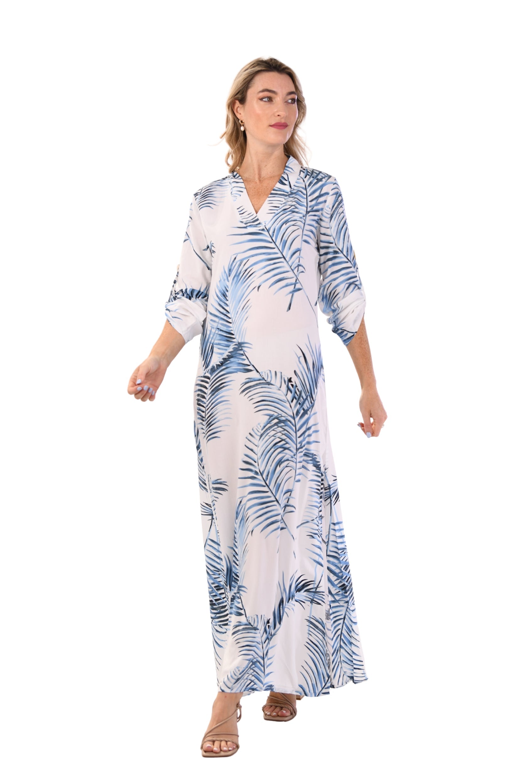 Exuma Kaftan / Blue Palm