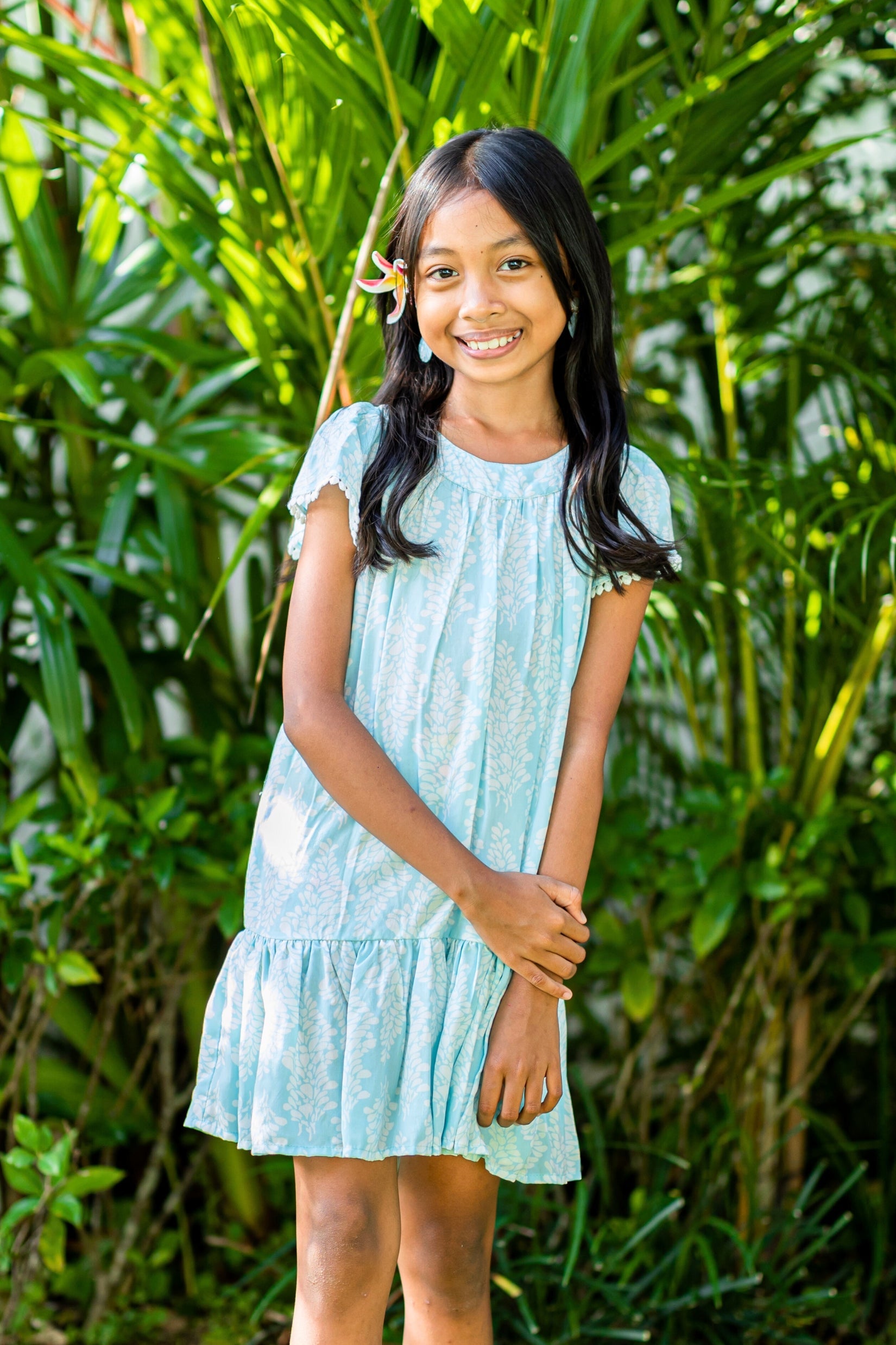 Girl's Ellie Dress / Topaz