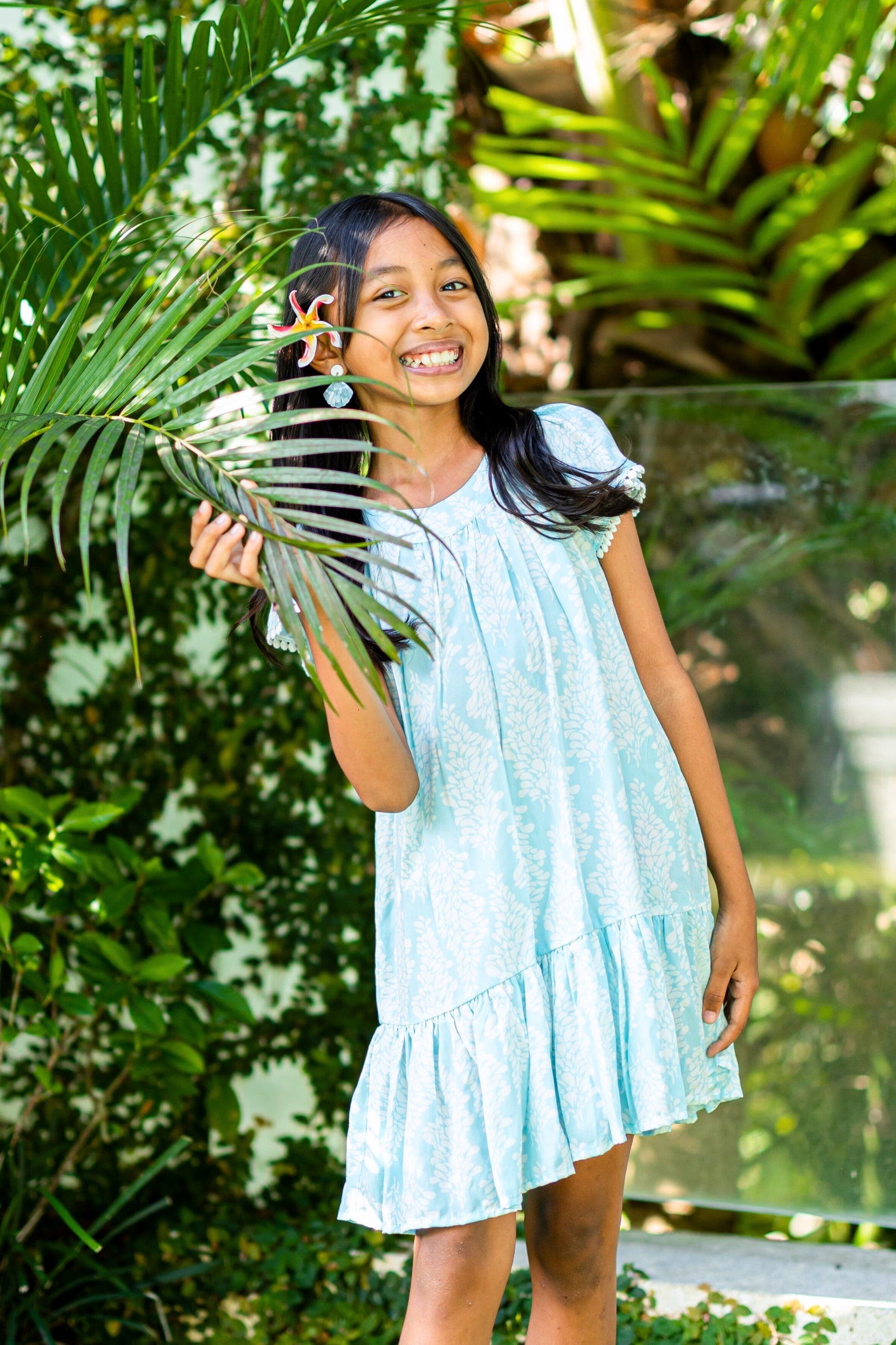 Girl's Ellie Dress / Topaz