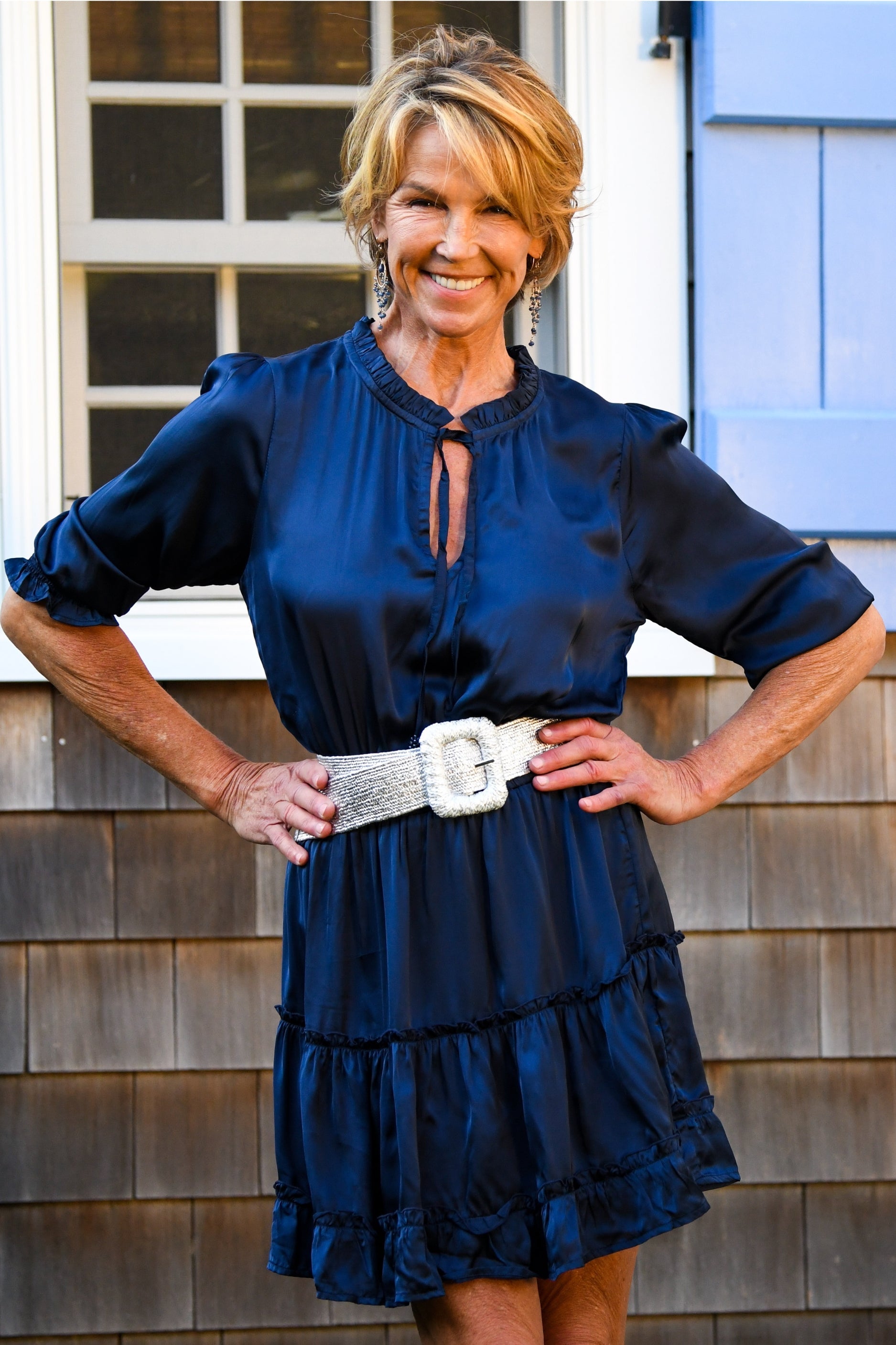 Ibiza Dress / Sapphire Silk