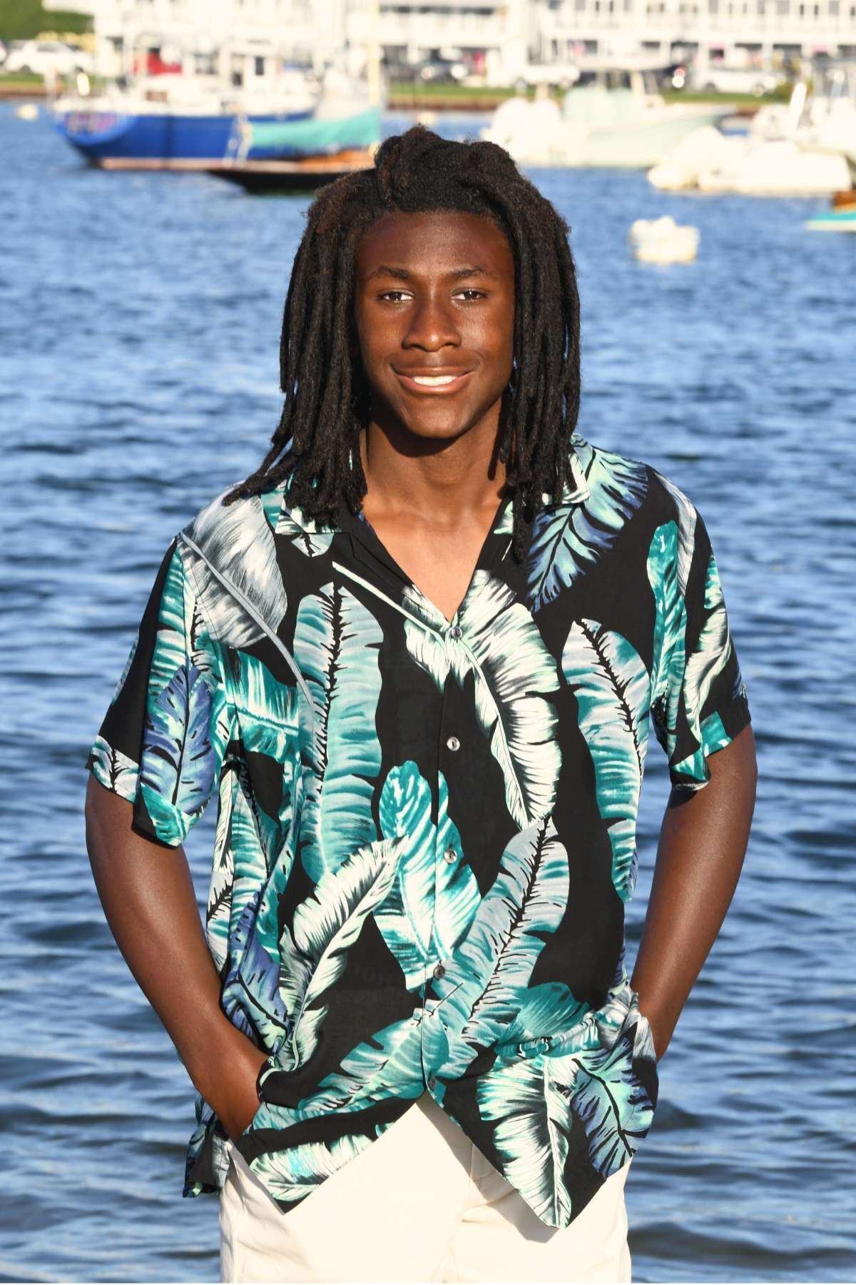 Men's Panama Shirt / Black Banana Leaf