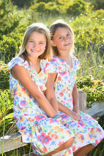 Girl's Zoe Dress / English Multi Floral