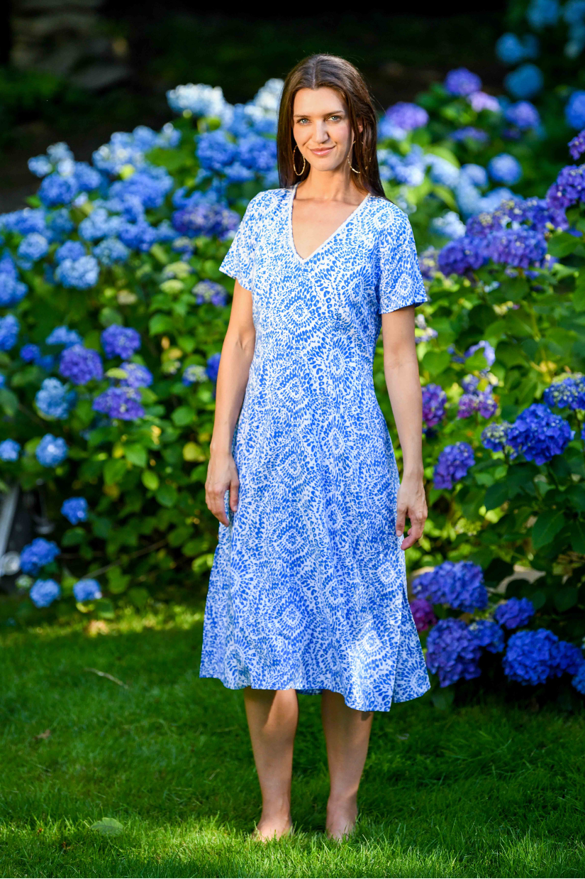 T-Shirt Dress / Blue Firework