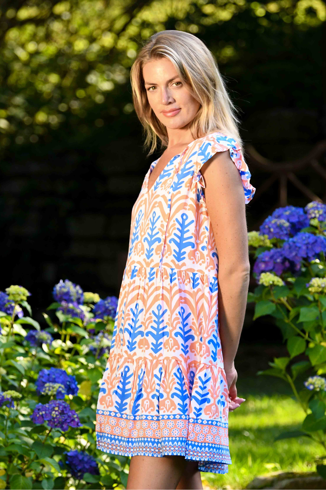 Nantucket Dress / Coral Reef Tribal