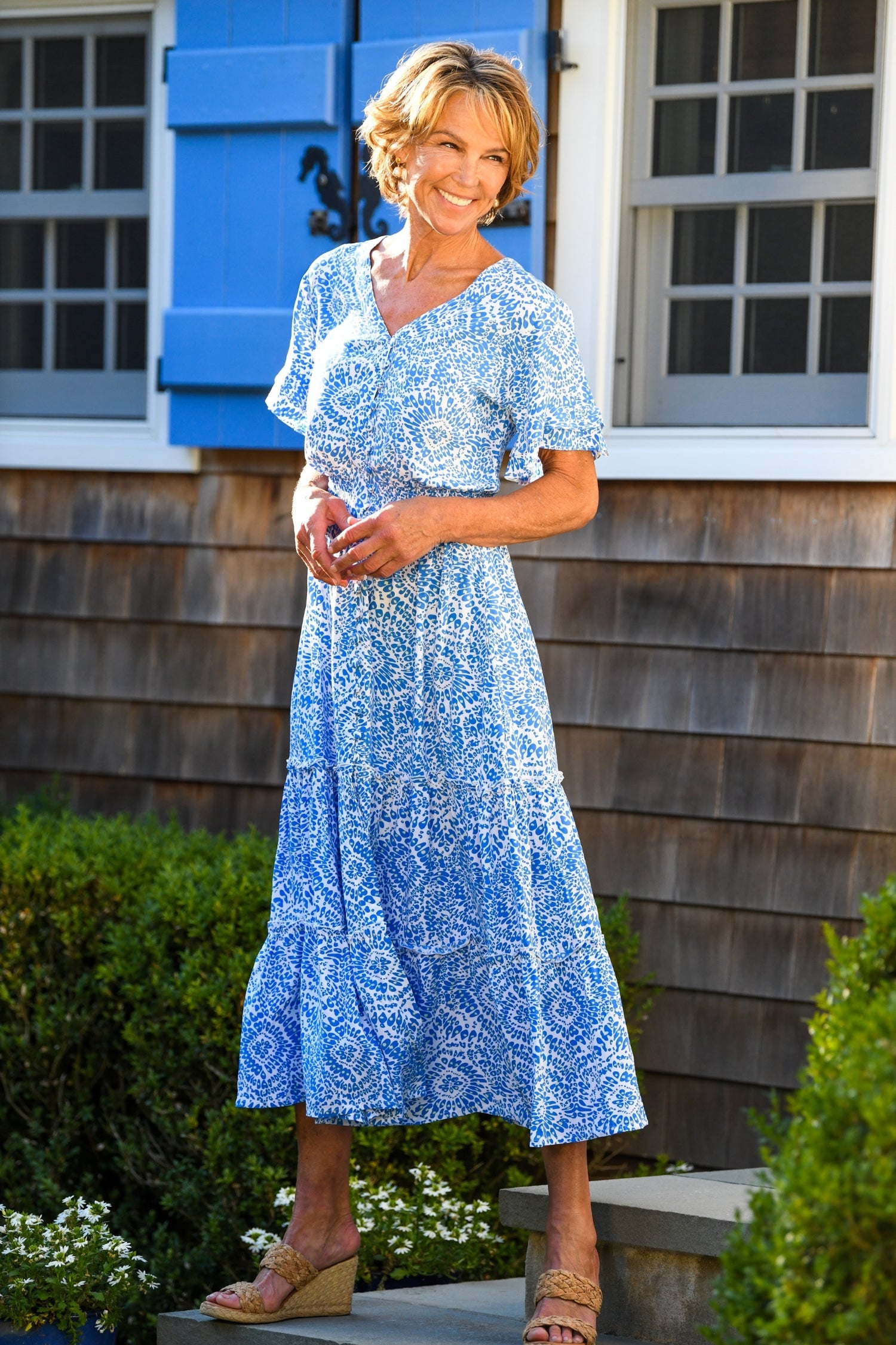 Christina Dress / Blue Firework