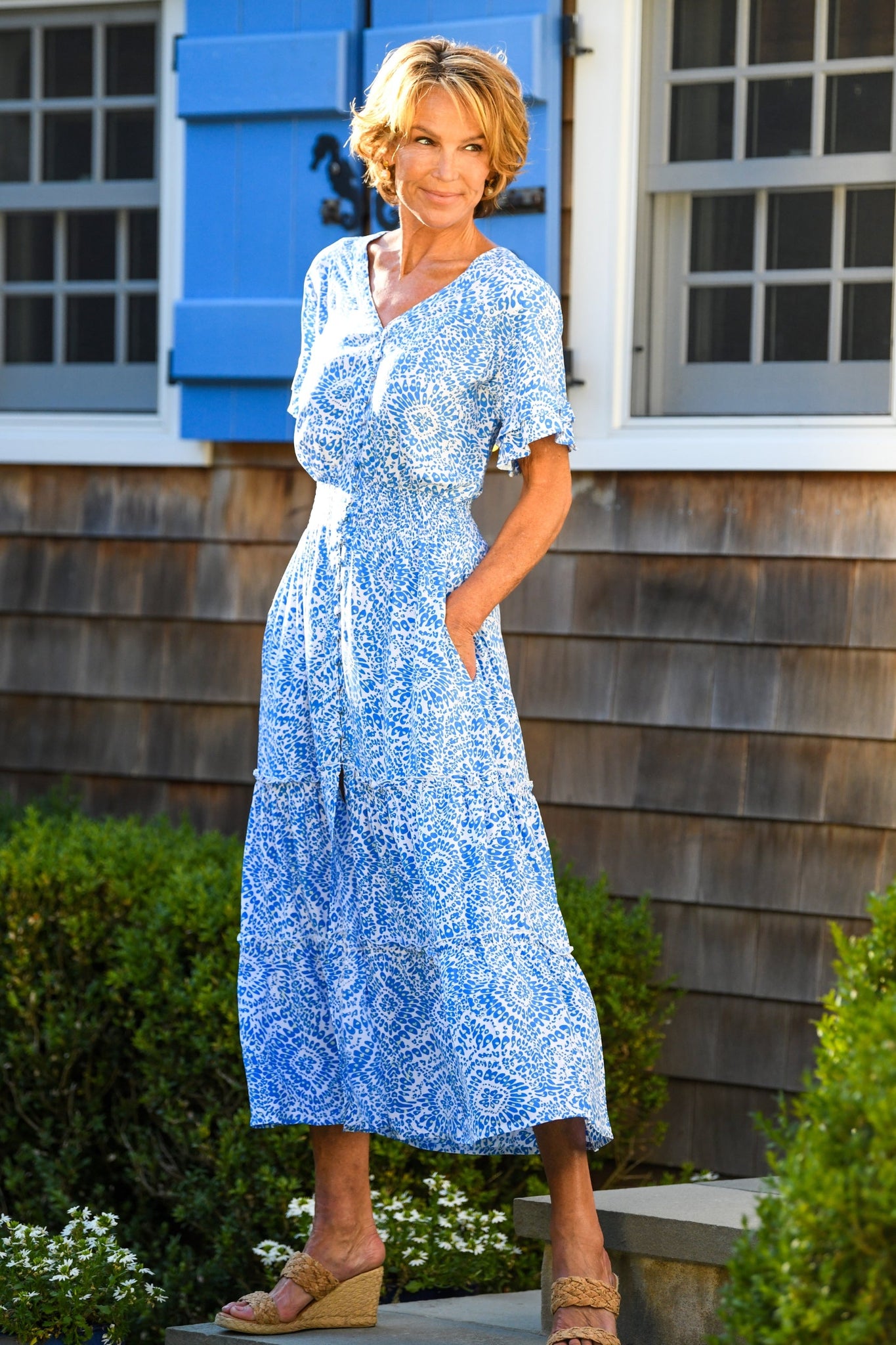 Christina Dress / Blue Firework