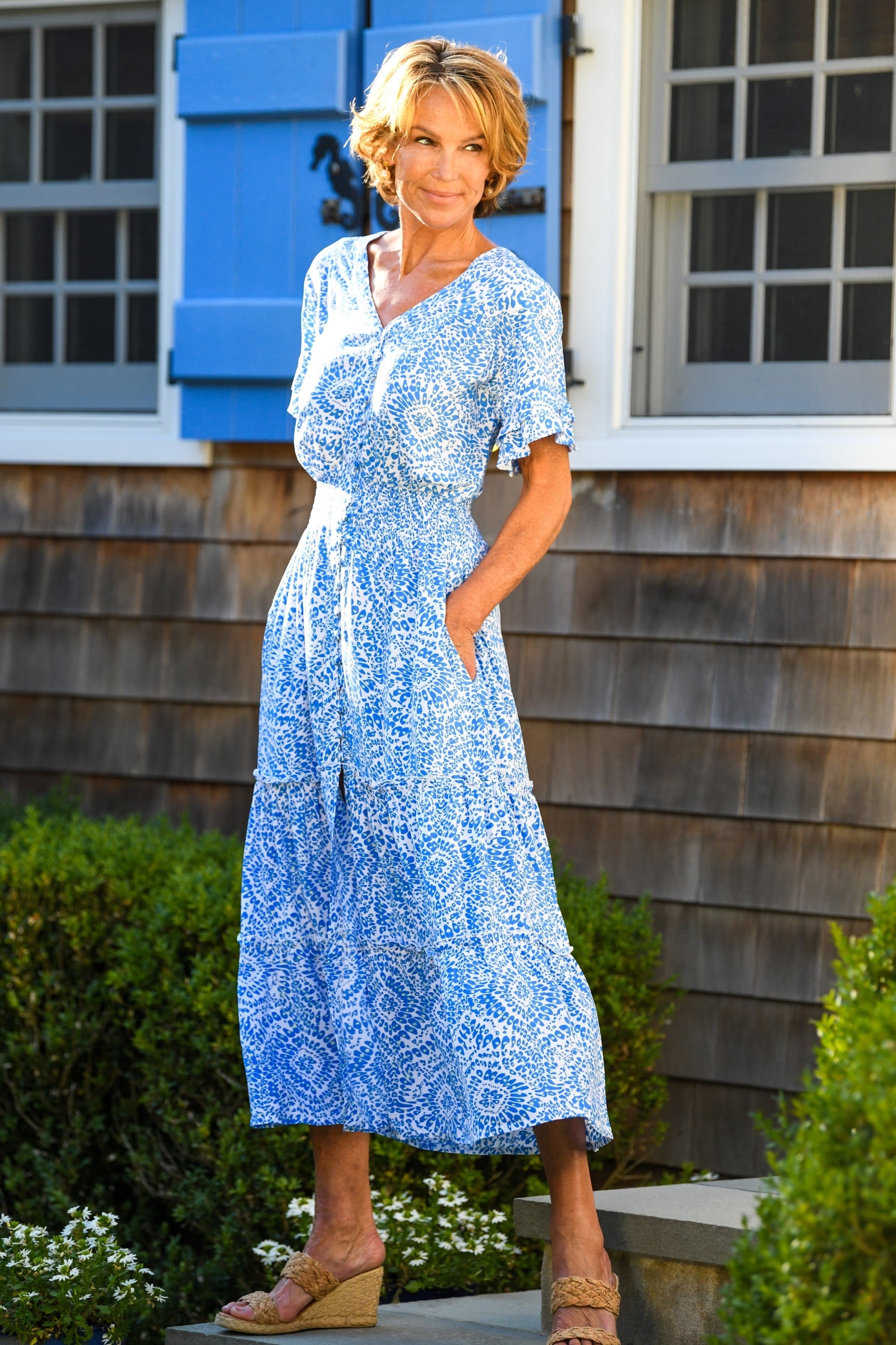 Christina Dress / Blue Firework