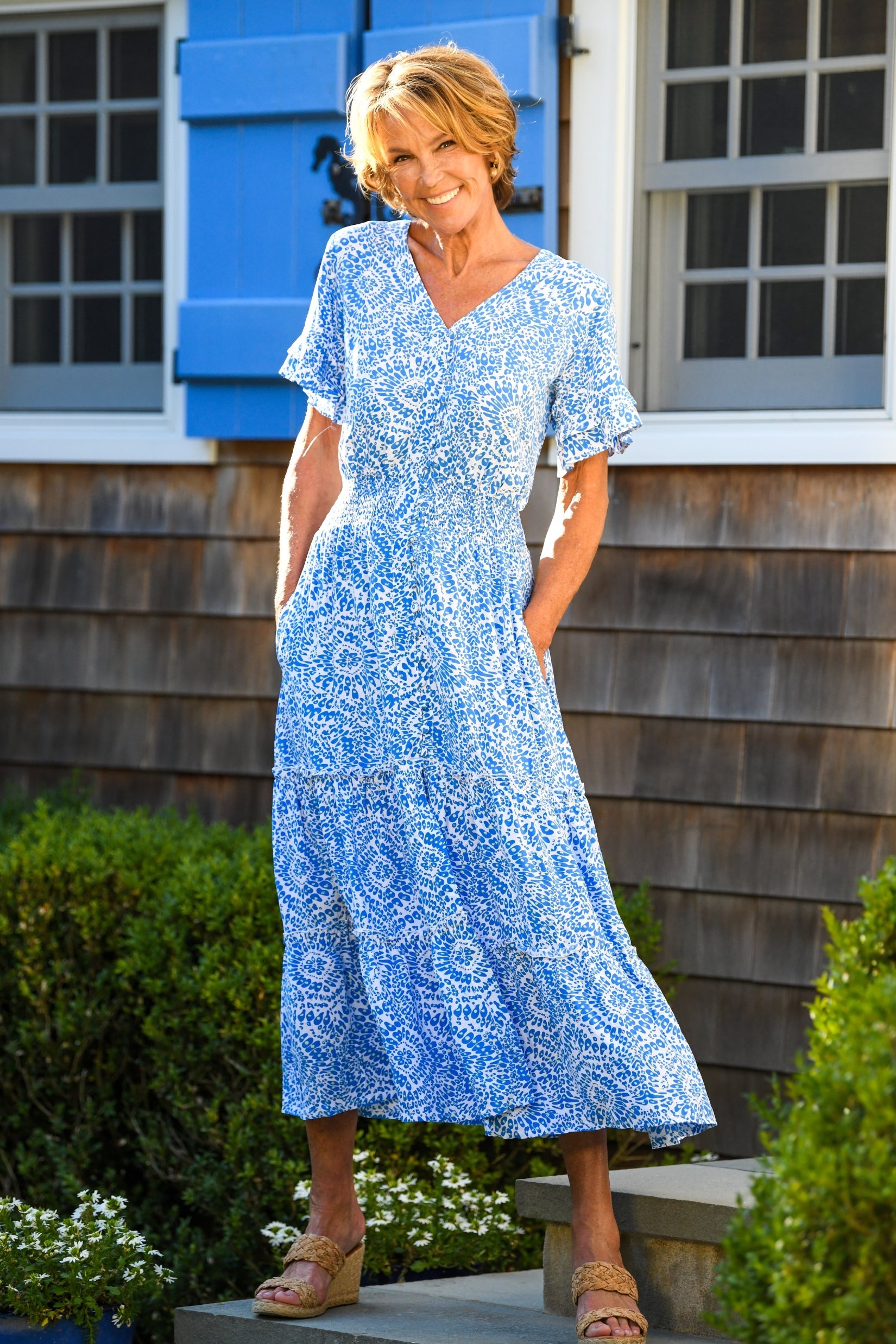 Christina Dress / Blue Firework