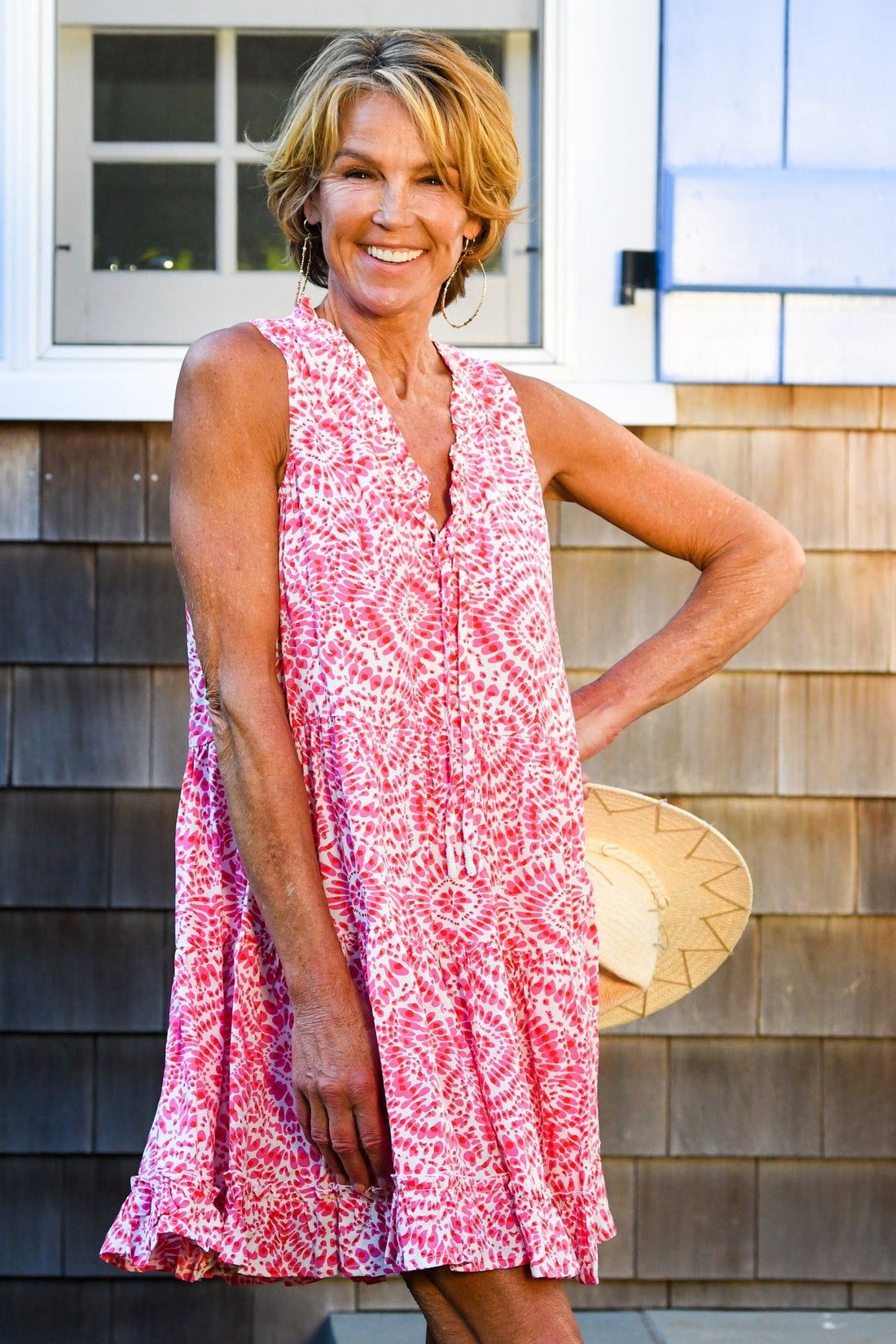 Kaia Dress Short / Cherry Fuchsia