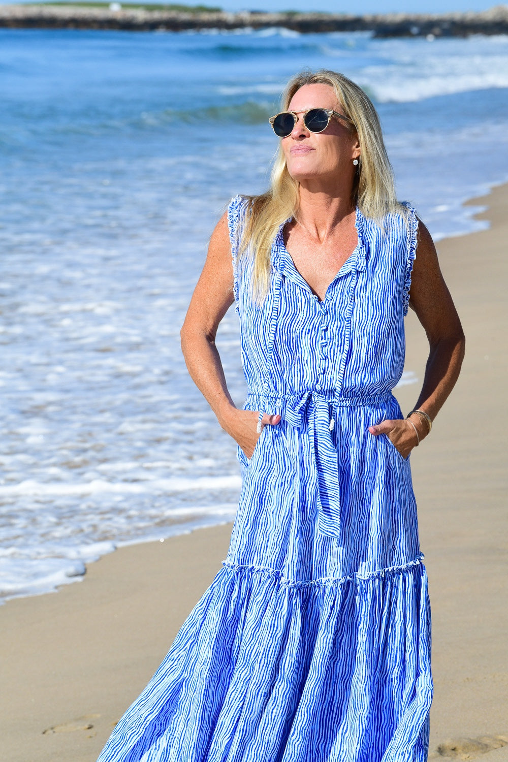 Alexis Dress / Blue Wave